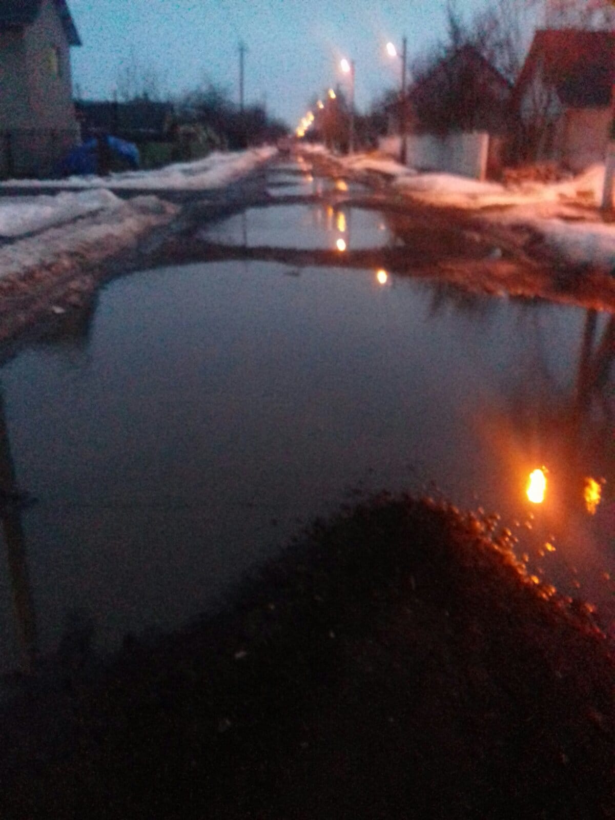 Вулиця Довженка після грейдування