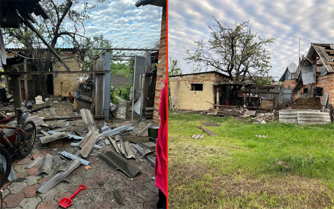 Наслідки російських ударів по Краснопіллю Сумської області