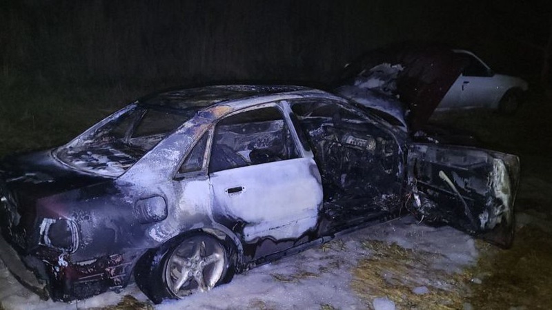 У Нововолинську горіла автівка. ВІДЕО