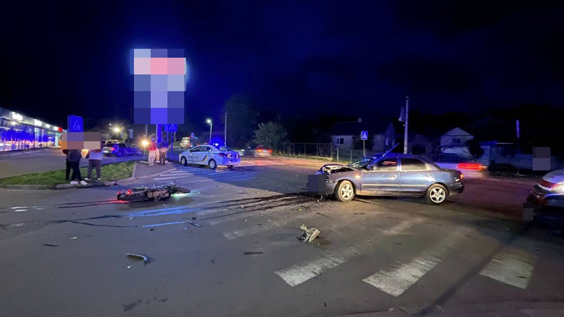 У Луцькому районі неповнолітній хлопець збив 19-річного мотоцикліста