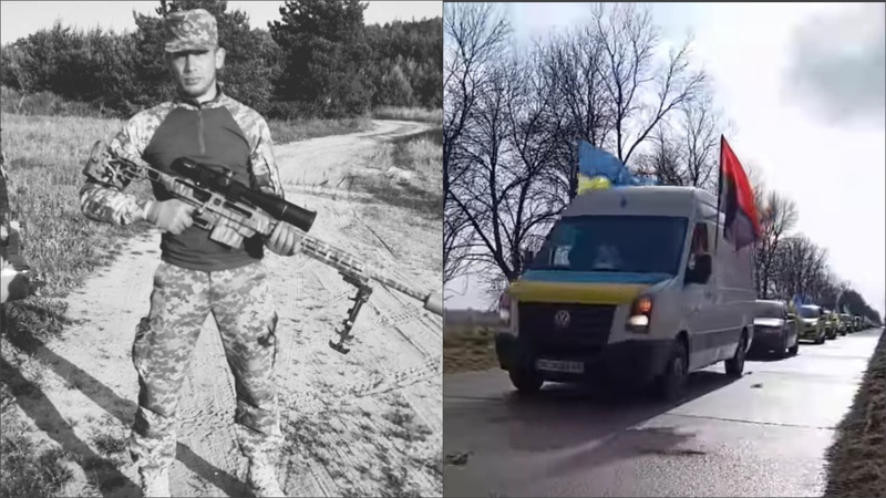 Живим коридором та навколішки зустріли загиблого Героя з Волині Михайла Рубана