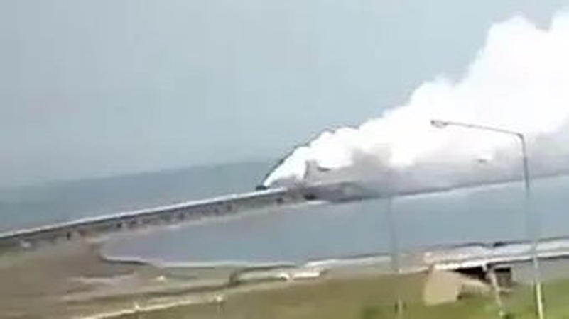 На Кримському  мосту знову трапилася «НП»