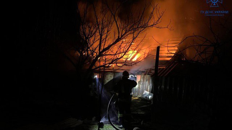 Необережне поводження з вогнем: на Волині горіла господарська будівля