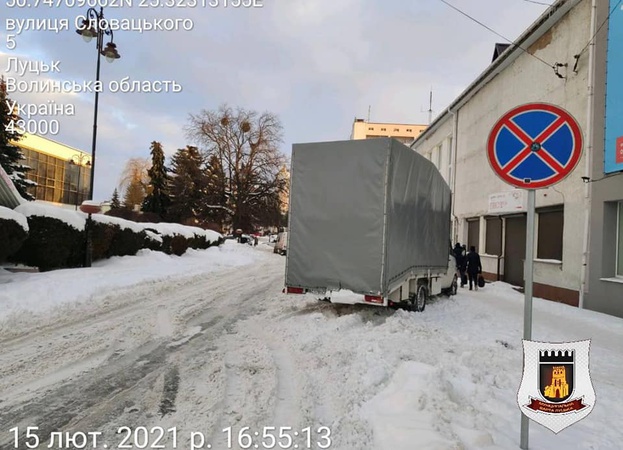 Камери «здали» луцьким муніципалам водія, який порушив правила ПДР