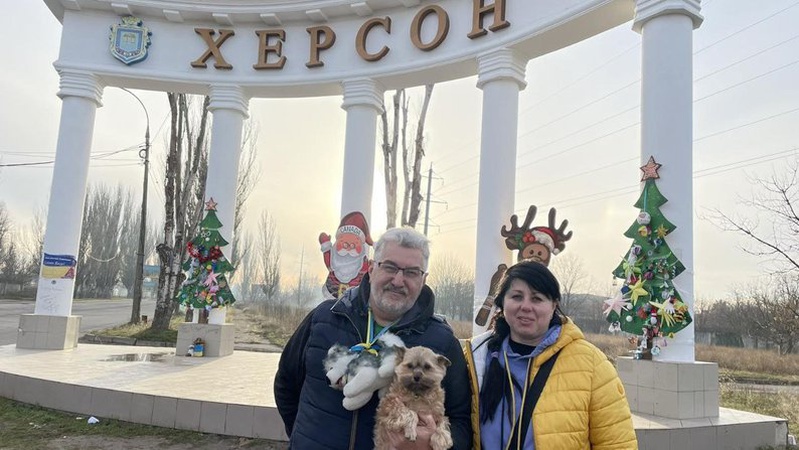 Волонтер з Рожища вивіз з-під обстрілів породистих собак