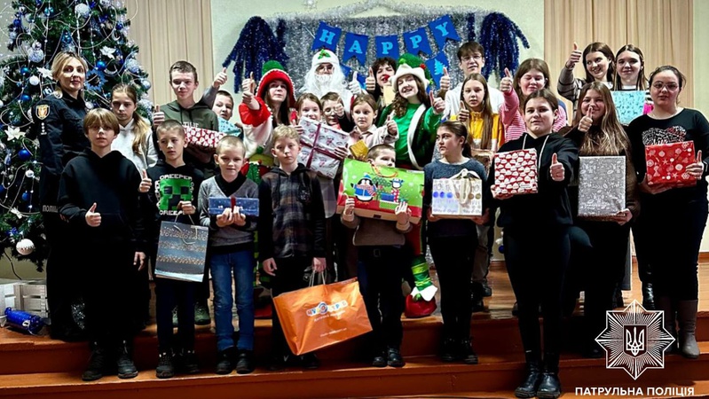 Ковельські патрульні виконали різдвяні бажання трьох дітей військовослужбовців
