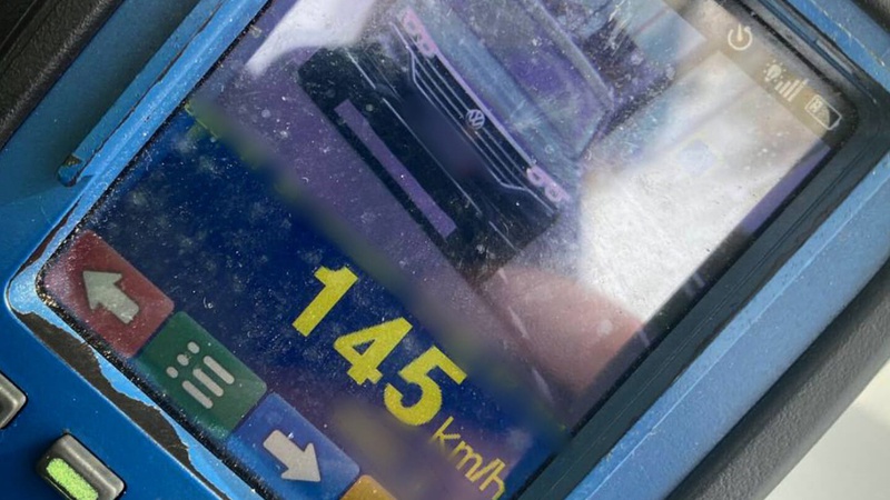 На Волині оштафували водія, який втричі перевищив допустиму швидкість