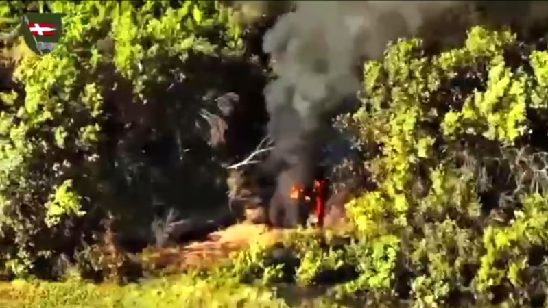 Воїни Князавської бригади «засмажили» танк окупантів