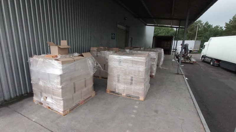 На волинському кордоні затримали вантажівку, забиту цеглою