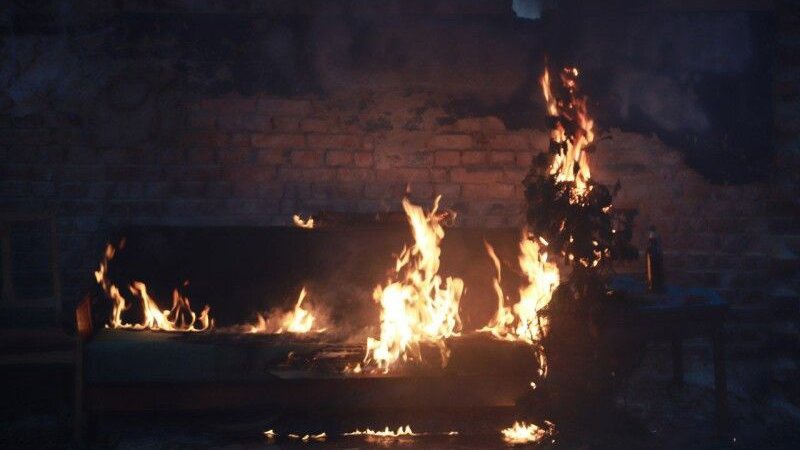 Волинські рятувальники гасили ялинку