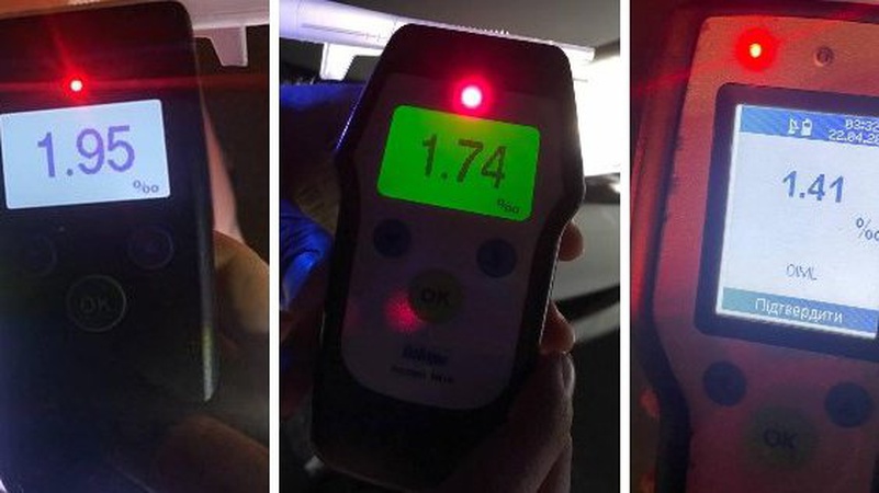 На Волині за вихідні зловили трьох п’яних водіїв.ФОТО