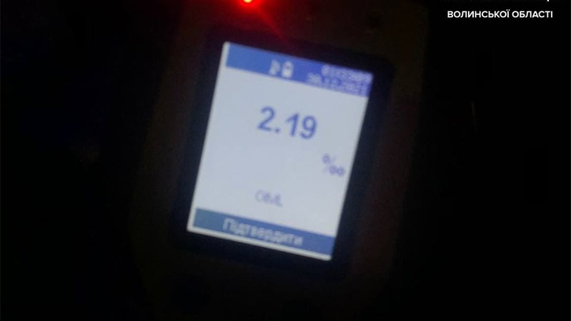 У Луцьку патрульні зловили 39-річного водія «під мухою»