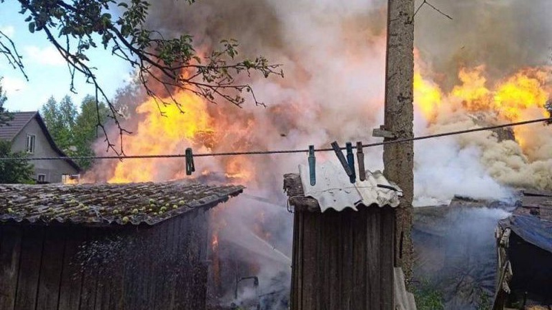 У Нововолинську горіла літня кухня