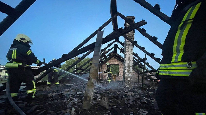 У Луцьку на вулиці Теремнівській горів житловий будинок