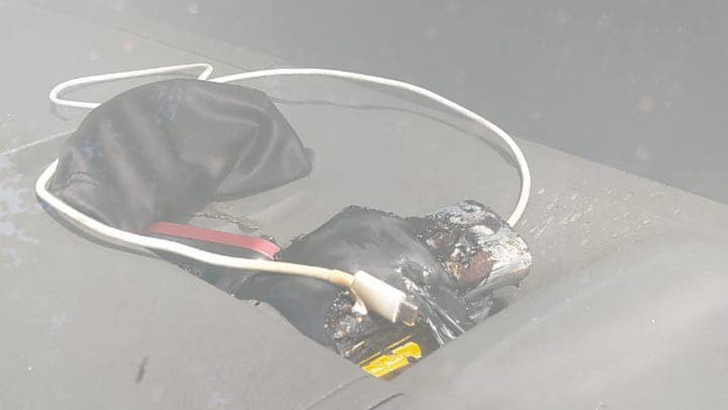 У Луцьку в автомобілі загорівся повербанк