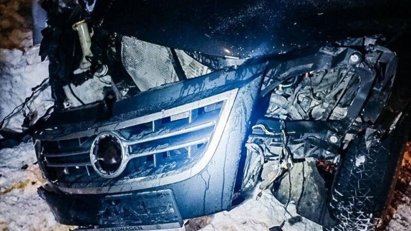 П’яний водій на Волині врізався в дорожній ліхтар