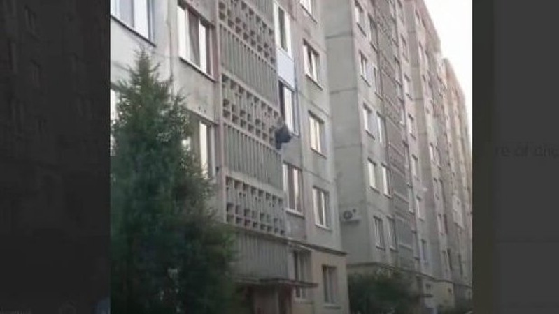 У Луцьку зафіксували «людину-павука». ВІДЕО