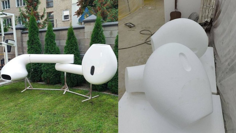 На Волині інсталяцію у вигляді навушників AirPods хочуть зареєструвати в Книзі рекордів