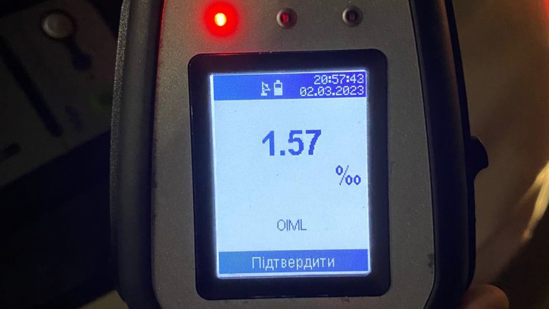 У Луцьку під час комендантської години спіймали п’яного водія