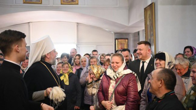 Митрополит Епіфаній звершив молебень у храмі на Волині, громада якого разом із священником перейшла до ПЦУ