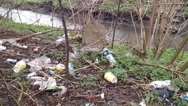 У Луцьку комунальники чистять берег Сапалаївки