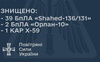 За ніч ППО знищила 39 «шахедів», два «Орлан-10» та Х-59