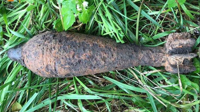 На Волині священник знайшов 50-міліметрову міну. ФОТО