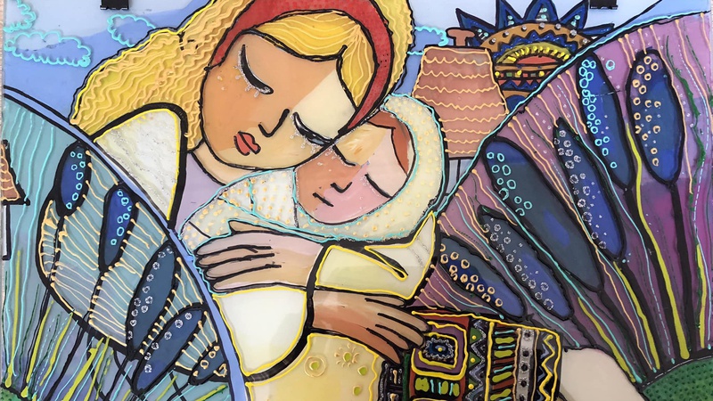 У Володимирі юні художники продають свої роботи, аби допомогти ЗСУ