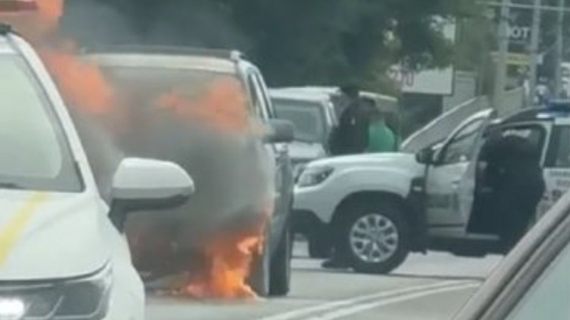 У Луцьку посеред дороги загорівся автомобіль
