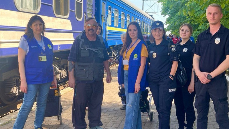 На Волині зустріли четвертий евакуаційний потяг з Донеччини