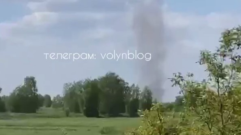 Небезпечне явище: на Волині зафіксували формування торнадо. ВІДЕО