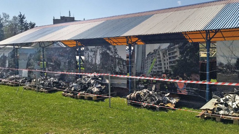 У луцькому музеї експонують уламки ракет, якими обстріляли місто