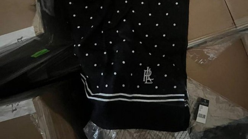 Волинські митники зупинили контрабанду хустинок та кашне RALPH LAUREN. ФОТО