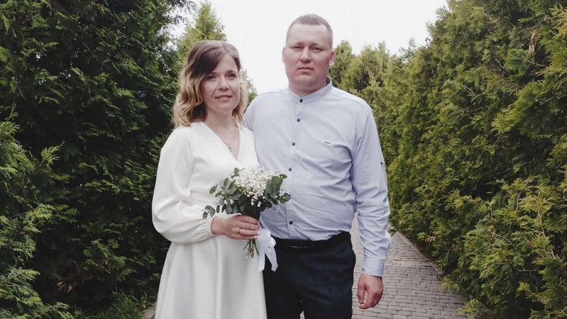 На Волині одружився захисник зі своєю коханою