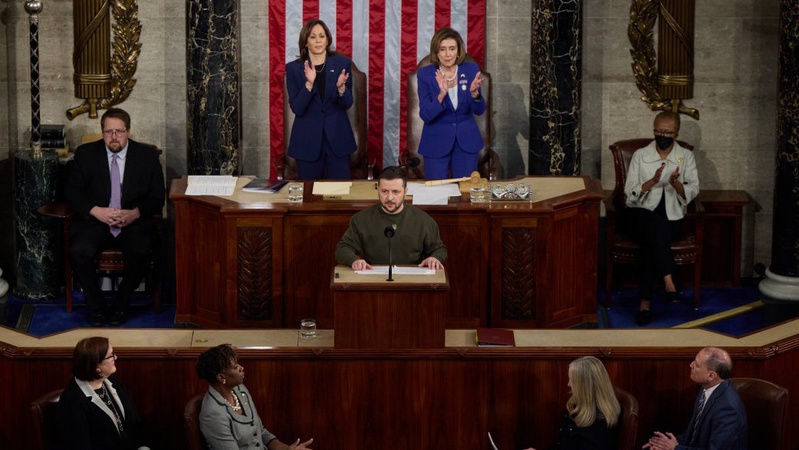 «Ми повинні перемогти Кремль на полі битви», – виступ президента Зеленського на спільному засіданні обох палат Конгресу США. ВІДЕО