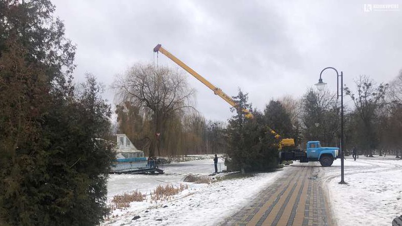 У парку Луцька демонтували місток