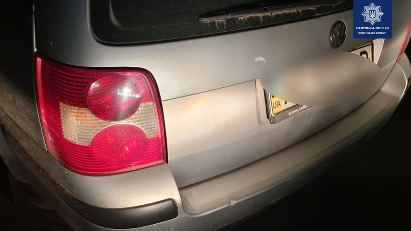 У Ковелі п’яний водій кинув авто та пробував тікати від патрульних