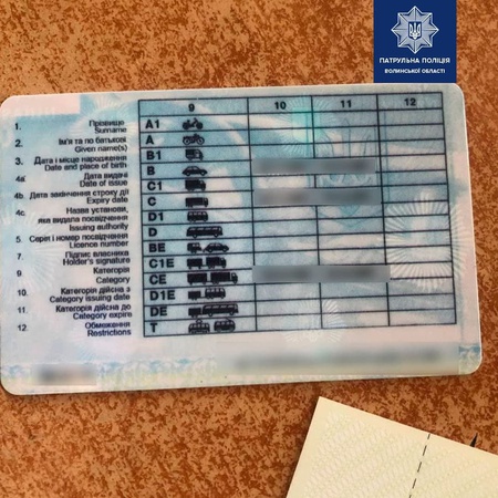 Волинянин намагався надурити патрульних липовими документами