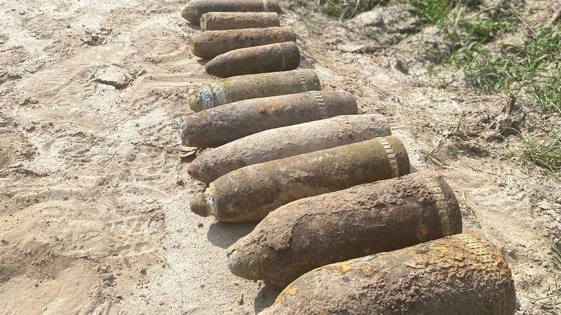 На Волині піротехніки ліквідували 10 артснарядів часів Другої світової війни