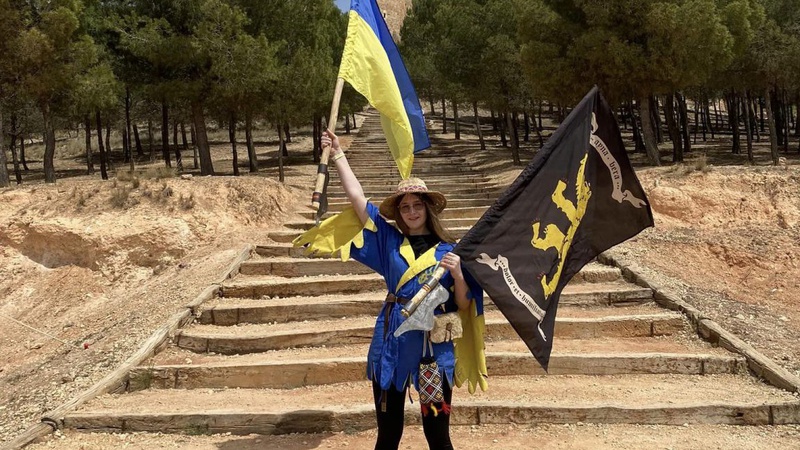 Лицарка з Волині стала учасницею чемпіонату світу з середньовічного бою