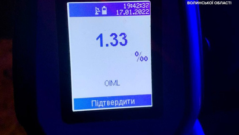 У Луцьку зловили п’яного 40-річного водія