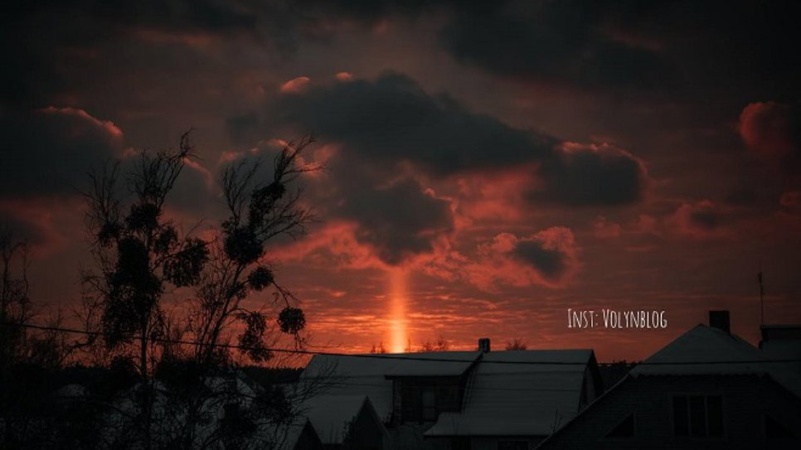 На Волині помітили незвичайне природне явище