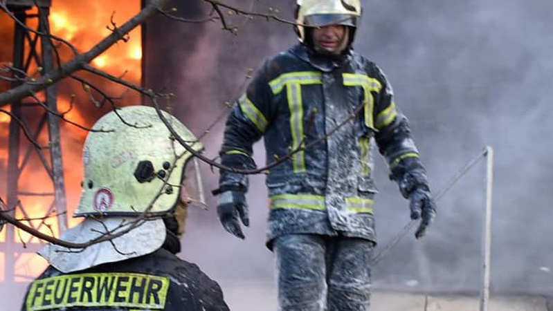 У Луцьку загасили пожежу на нафтобазі