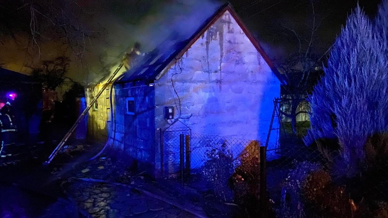 У селі на Волині горів гараж