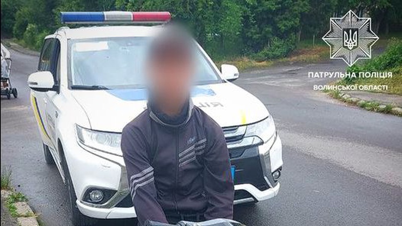 У Луцьку затримали 17-річного мопедиста, у якого не було жодних документів