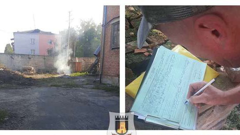 Палив траву: волинським муніципалам небайдужі повідомили про палія