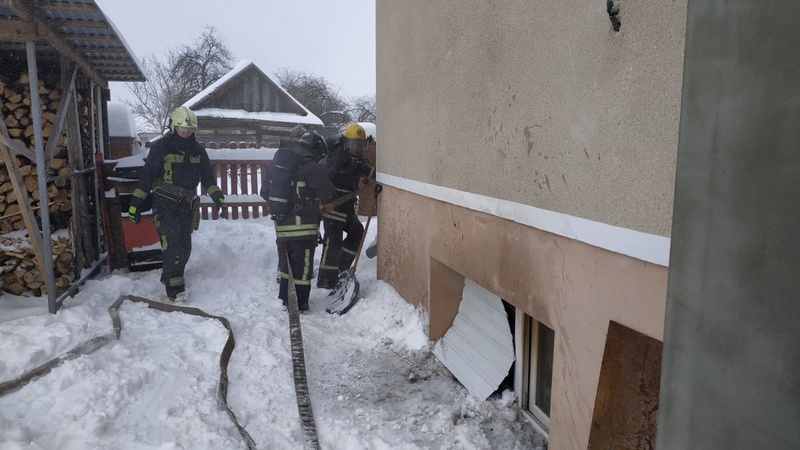 На Волині у підвалі котельні спалахнула пожежа