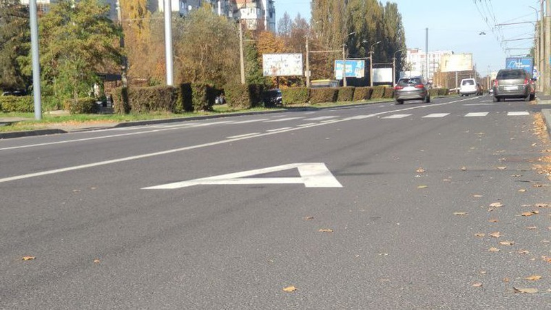 У Луцьку на Соборності – нова дорожня розмітка