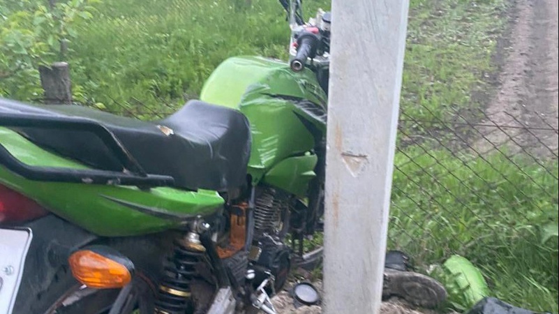 П’яний волинянин на мотоциклі врізався в електроопору