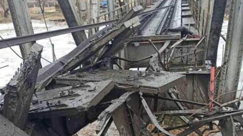 Для перекидання військ і техніки окупанти відновили міст поблизу Куп’янська, – Генштаб ЗСУ